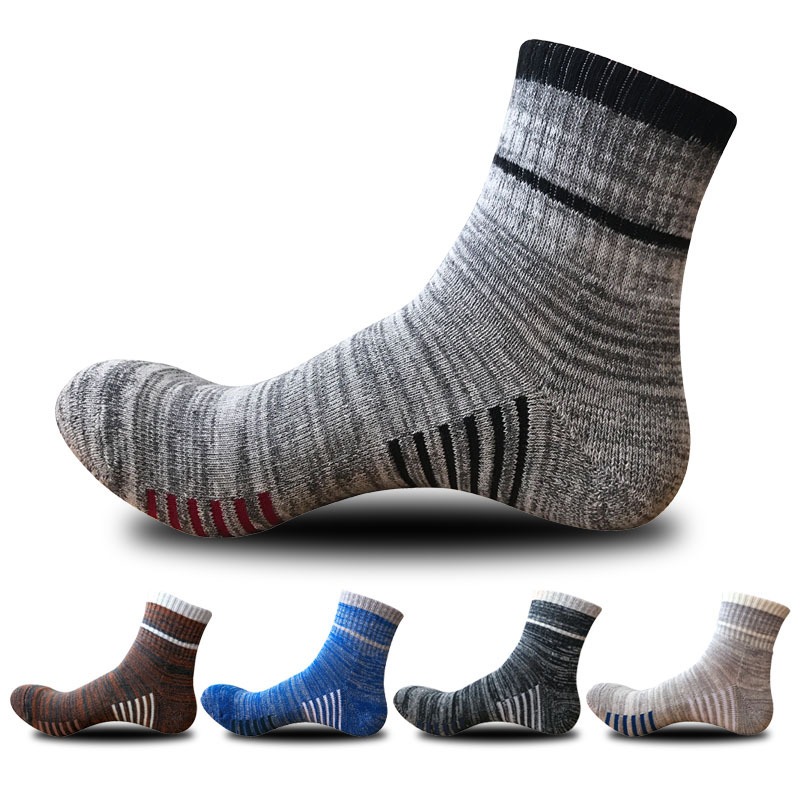 Wool Hiking Sock - Men Winter Warm Wool Cashmere Socks