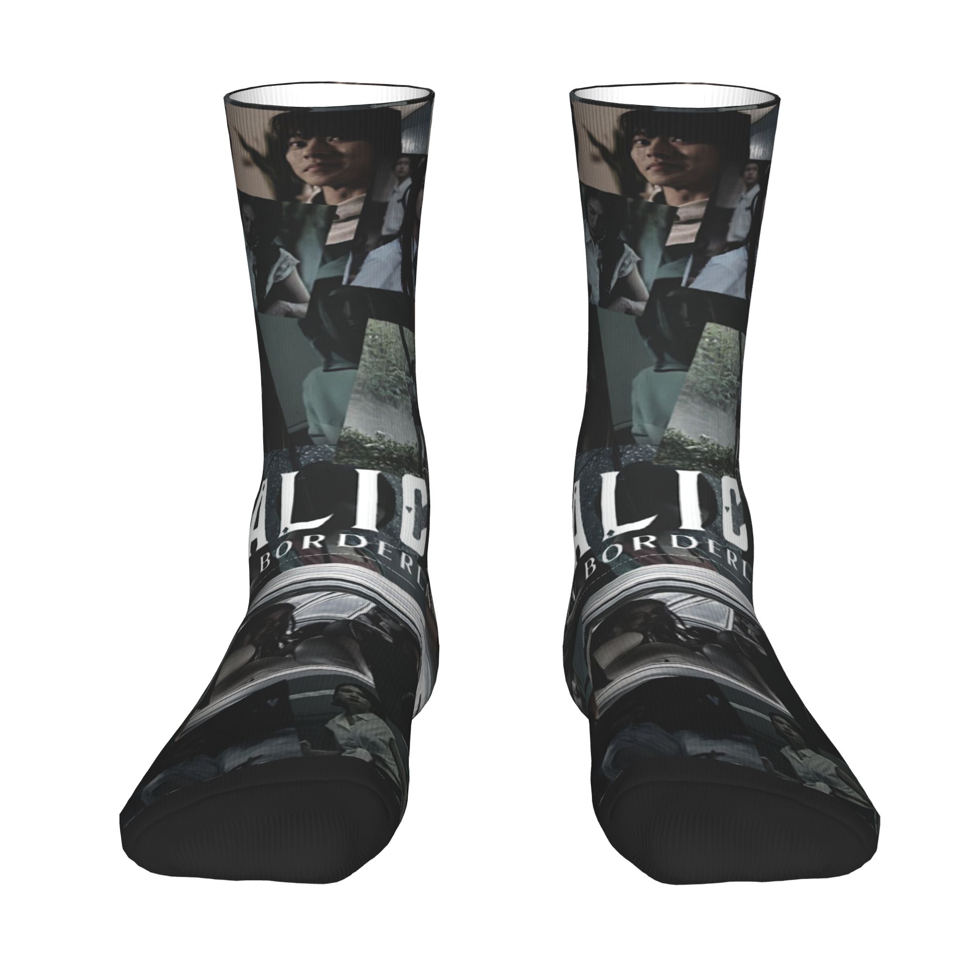 Dress Sock Men - Custom Alice Cartoon In Borderlandes -