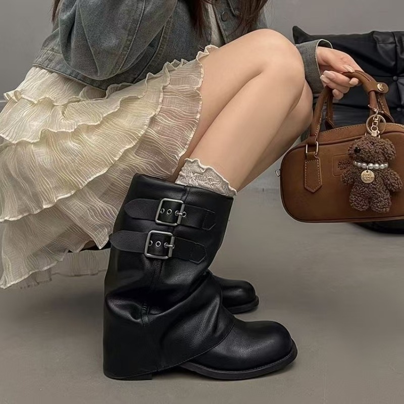 Women Black Slouchy Mid Calf B - No Show Sock Women 评论和价格