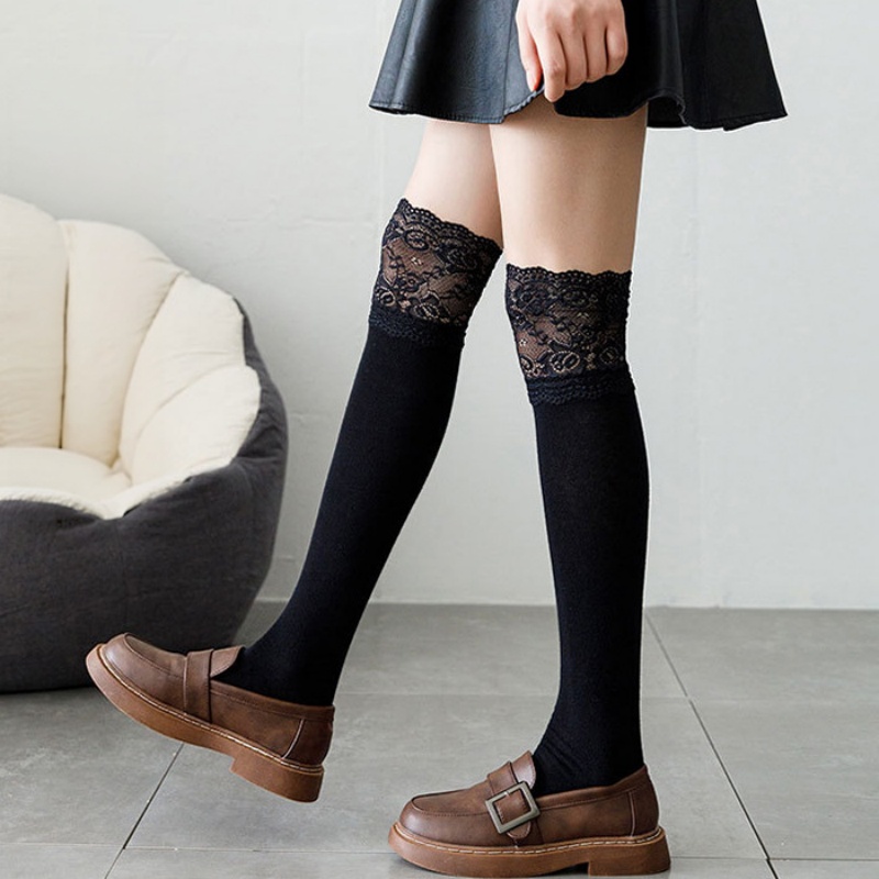 Spring Autumn White Lace Ruffl - Boot Sock Slouchy 评论和价格