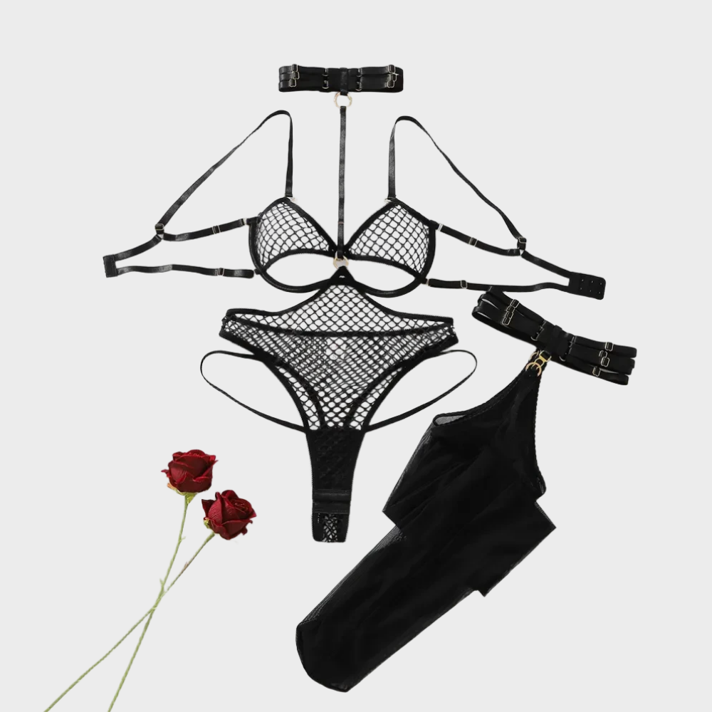 Women Black Fishnet Lingerie S - Fishnet Stocking Women 评论和价格