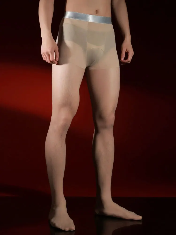 Sexy Men Traceless Silver Wais - Tights Pantyhose Sheer 评论和价格